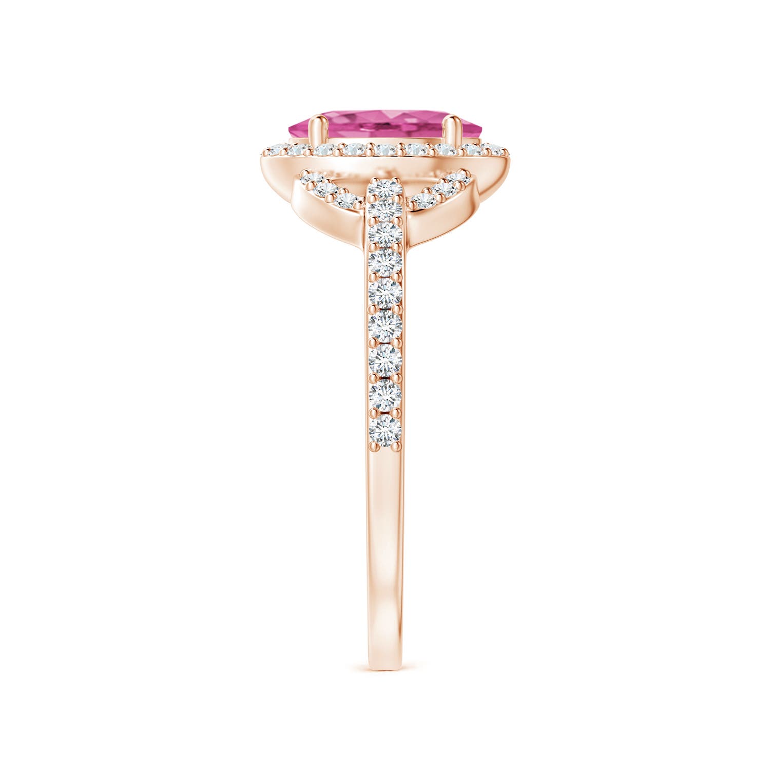 AAA - Pink Sapphire / 1.19 CT / 14 KT Rose Gold