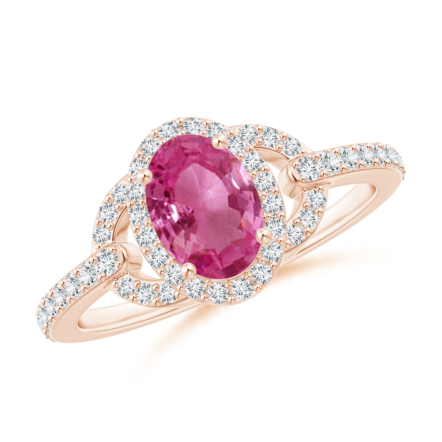 AAAA - Pink Sapphire / 1.19 CT / 14 KT Rose Gold