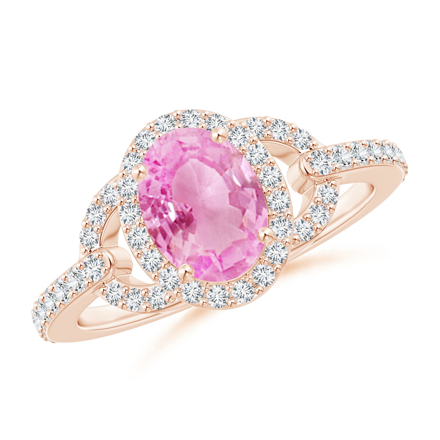 A - Pink Sapphire / 1.82 CT / 14 KT Rose Gold