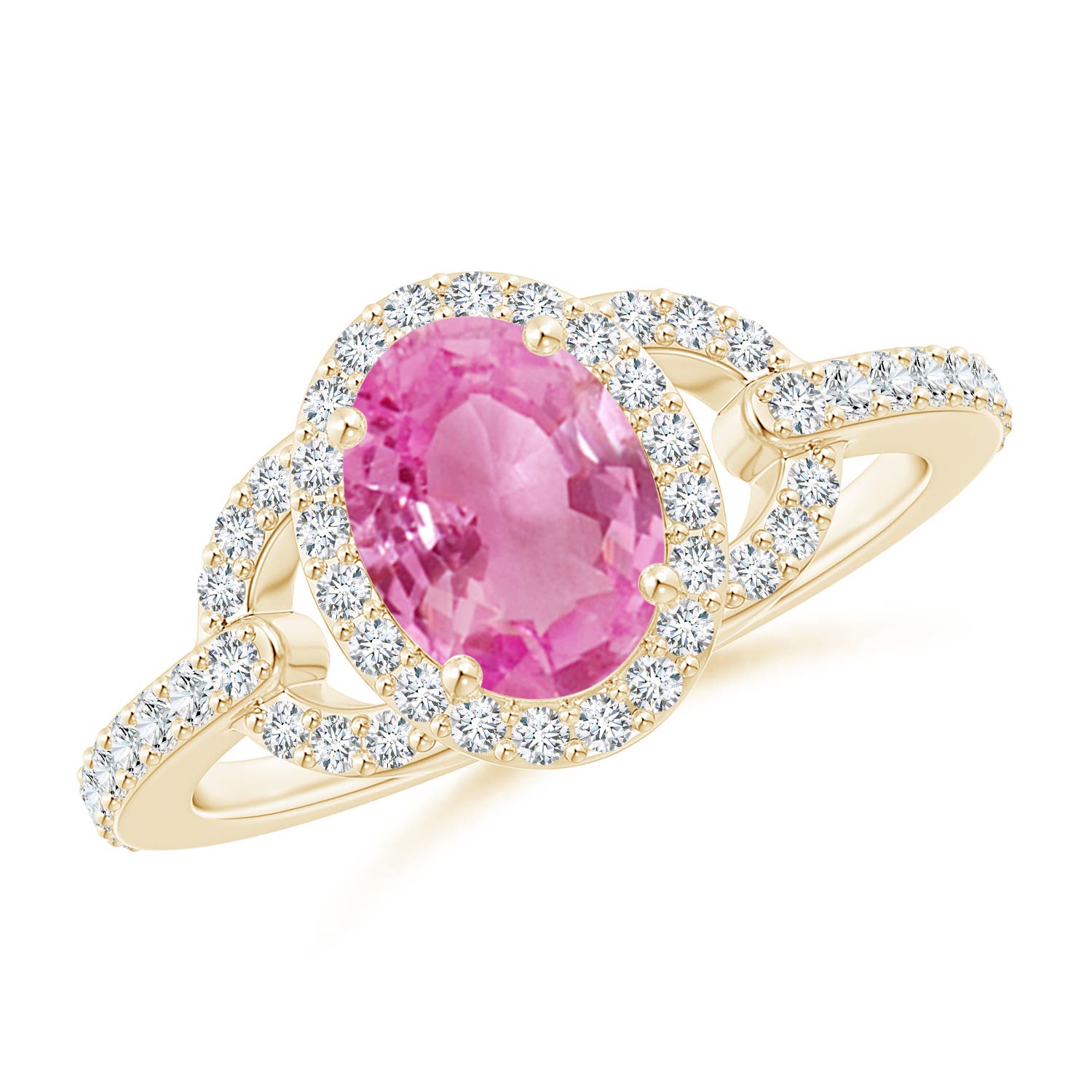 AA - Pink Sapphire / 1.82 CT / 14 KT Yellow Gold