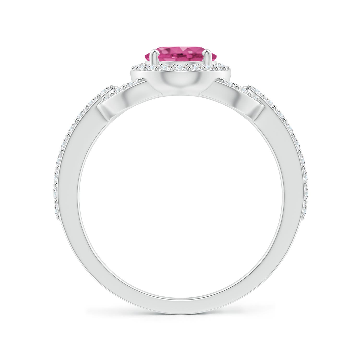 AAAA - Pink Sapphire / 1.82 CT / 14 KT White Gold