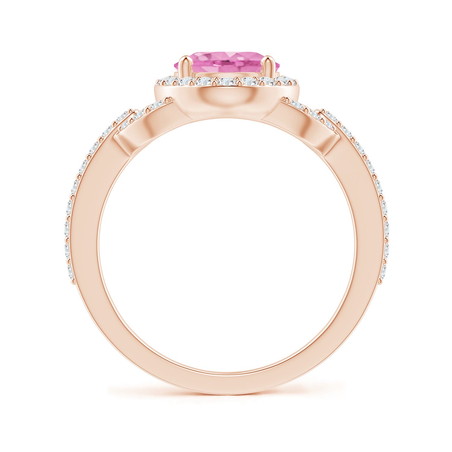 A - Pink Sapphire / 2.39 CT / 14 KT Rose Gold