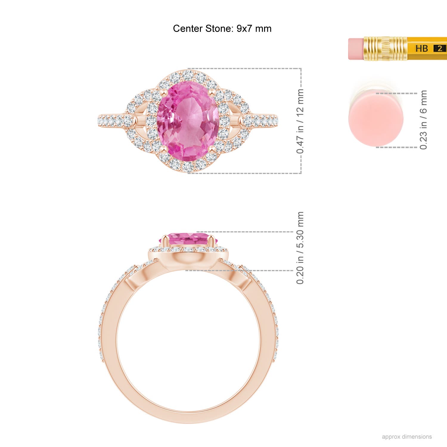 AA - Pink Sapphire / 2.39 CT / 14 KT Rose Gold