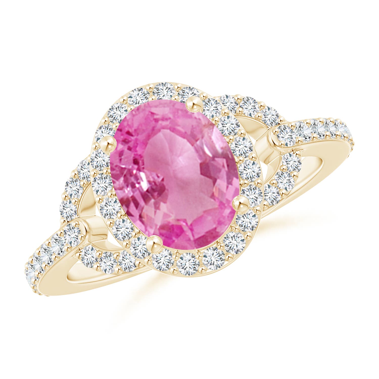 AA - Pink Sapphire / 2.39 CT / 14 KT Yellow Gold