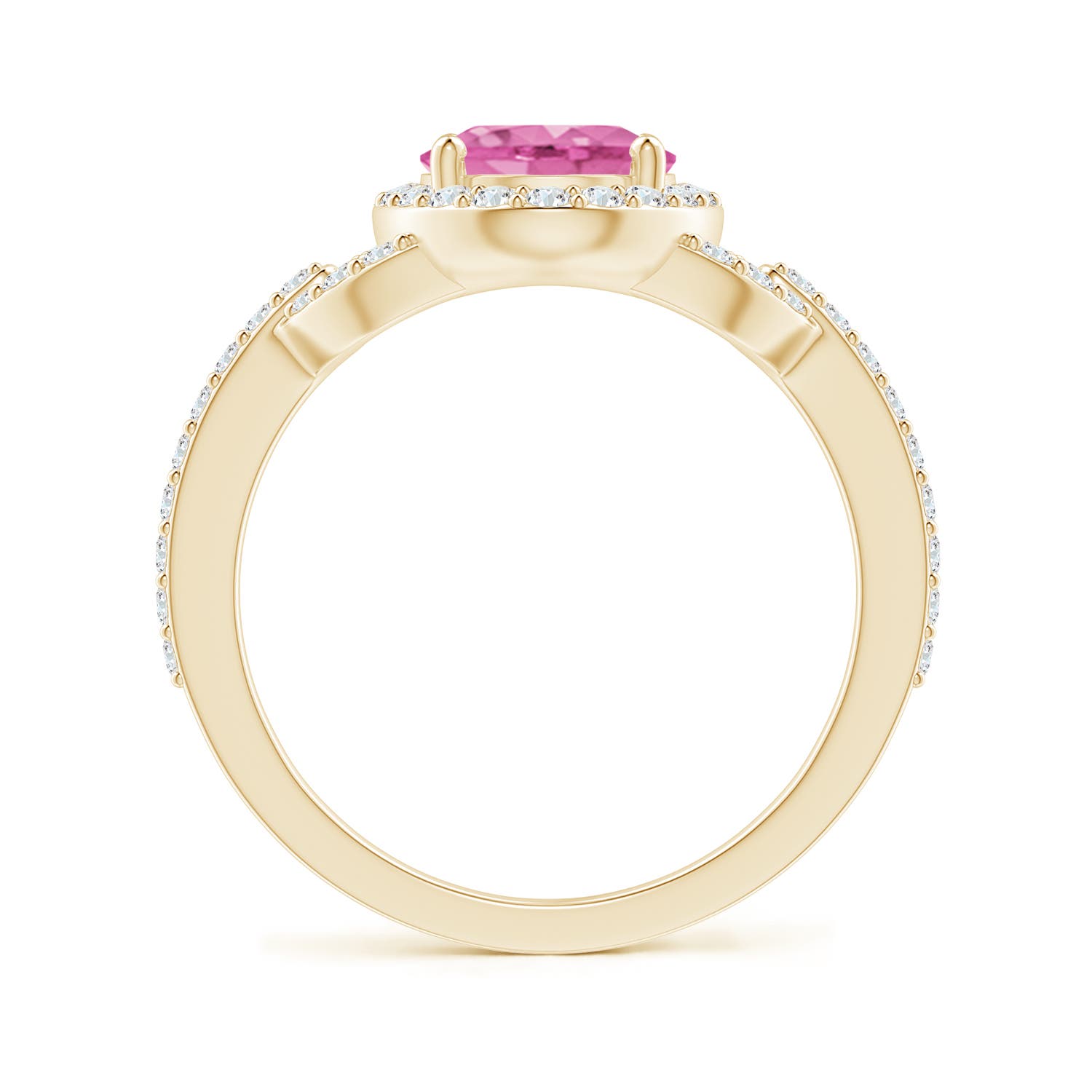 AA - Pink Sapphire / 2.39 CT / 14 KT Yellow Gold