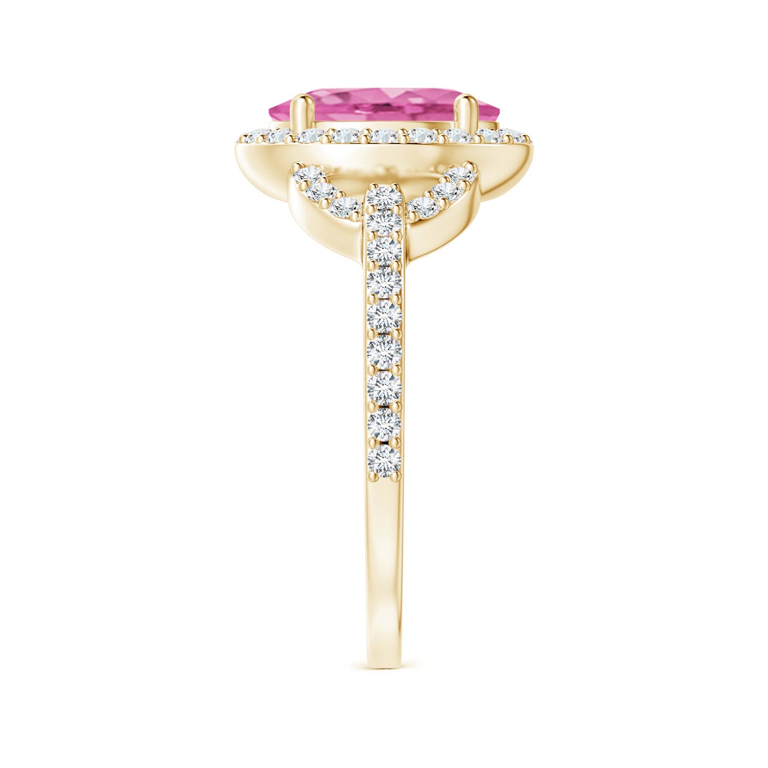 AA - Pink Sapphire / 2.39 CT / 14 KT Yellow Gold