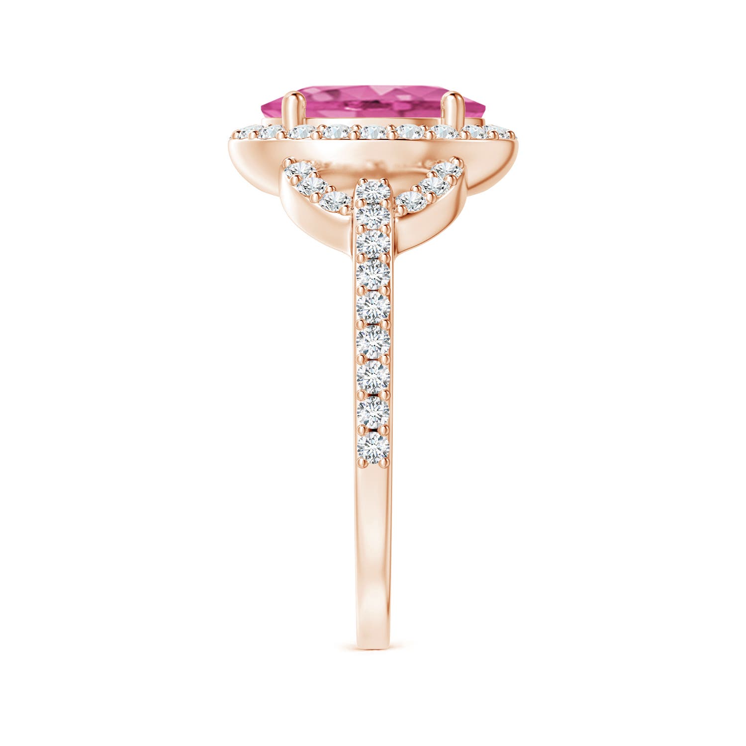 AAA - Pink Sapphire / 2.39 CT / 14 KT Rose Gold