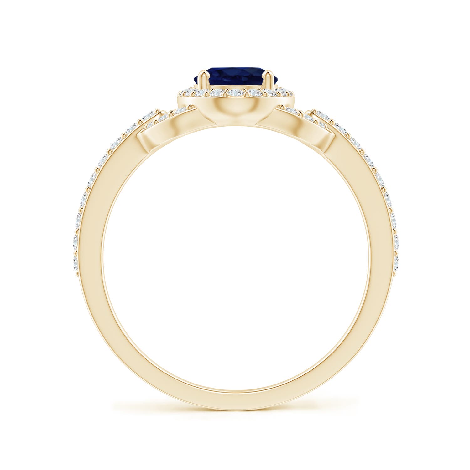 A - Blue Sapphire / 1.19 CT / 14 KT Yellow Gold