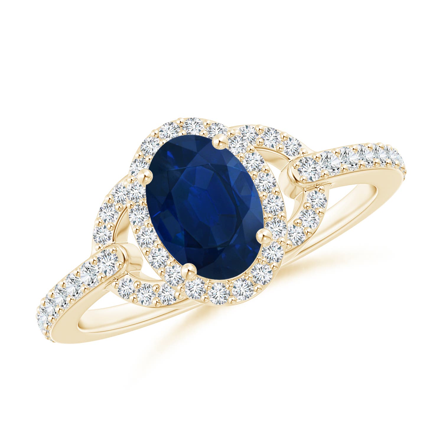 AA - Blue Sapphire / 1.19 CT / 14 KT Yellow Gold