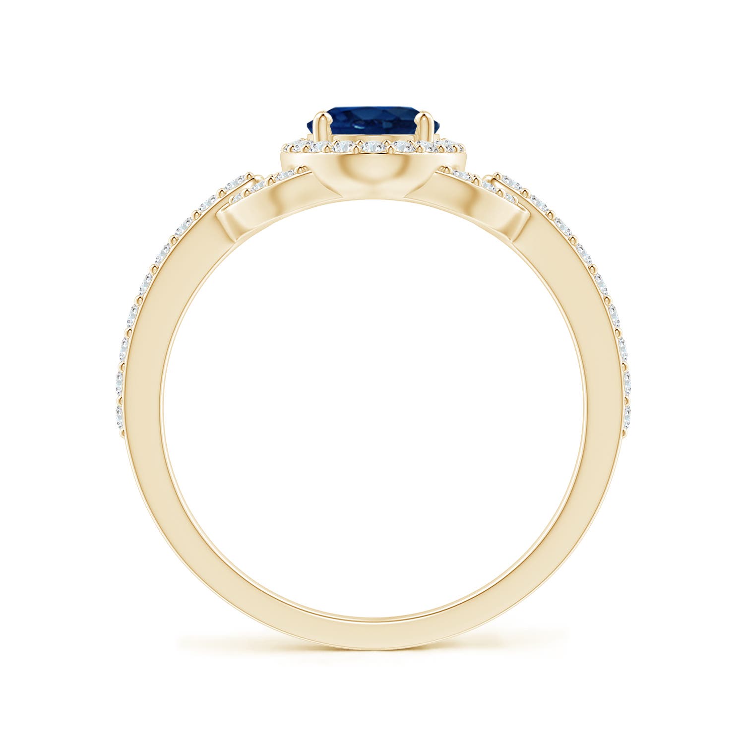 AA - Blue Sapphire / 1.19 CT / 14 KT Yellow Gold