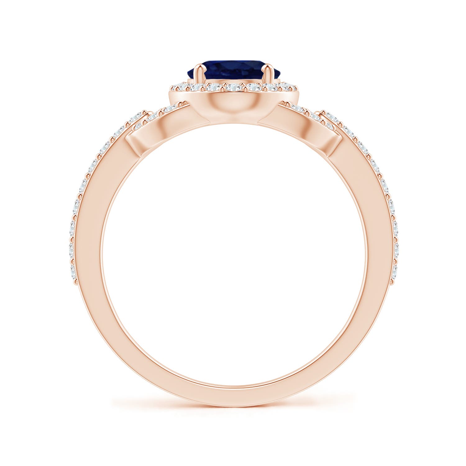 A - Blue Sapphire / 1.92 CT / 14 KT Rose Gold