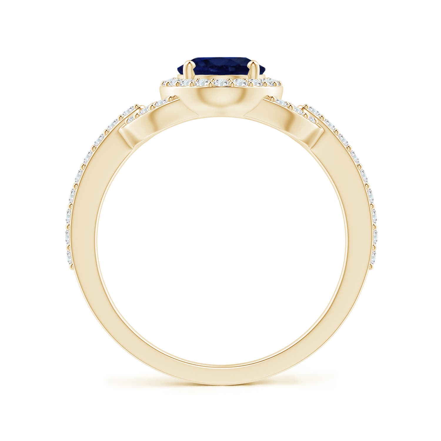 A - Blue Sapphire / 1.92 CT / 14 KT Yellow Gold