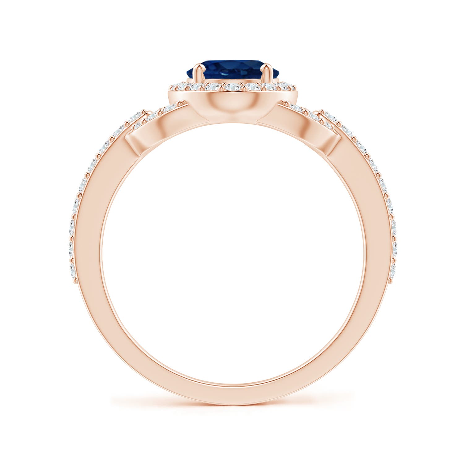 AA - Blue Sapphire / 1.92 CT / 14 KT Rose Gold