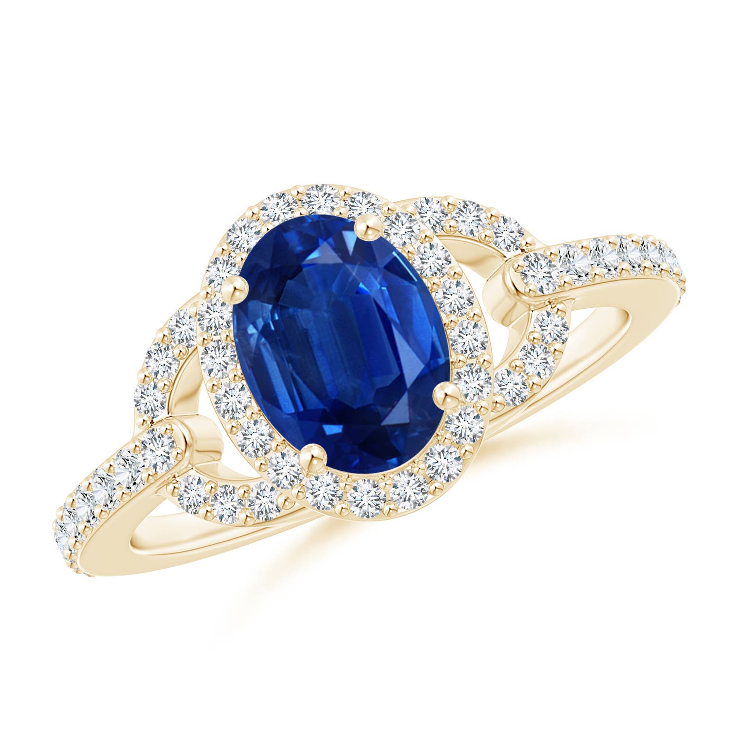 AAA - Blue Sapphire / 1.92 CT / 14 KT Yellow Gold