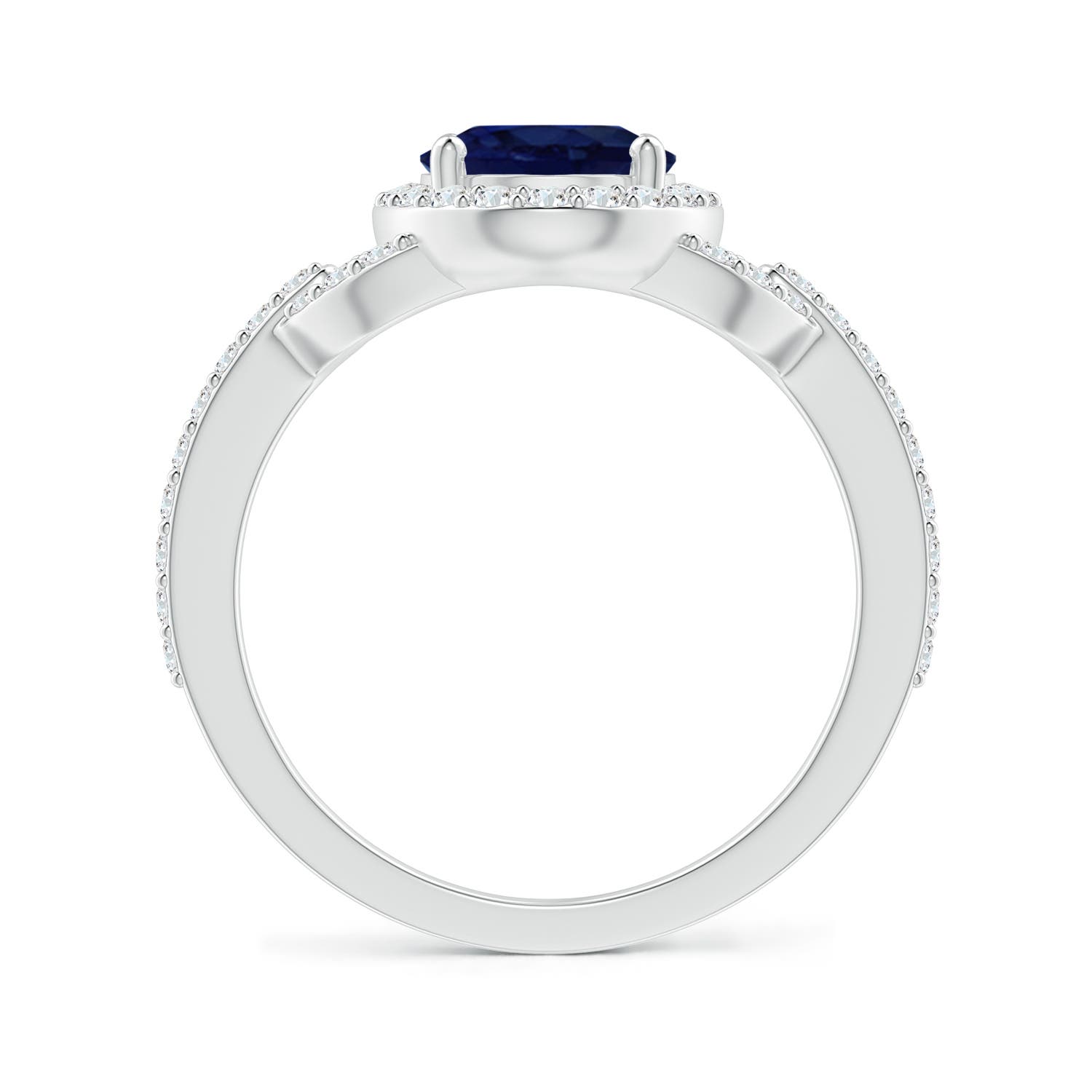 A - Blue Sapphire / 2.49 CT / 14 KT White Gold