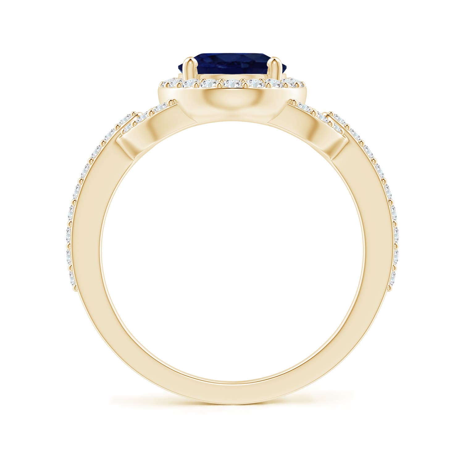 A - Blue Sapphire / 2.49 CT / 14 KT Yellow Gold