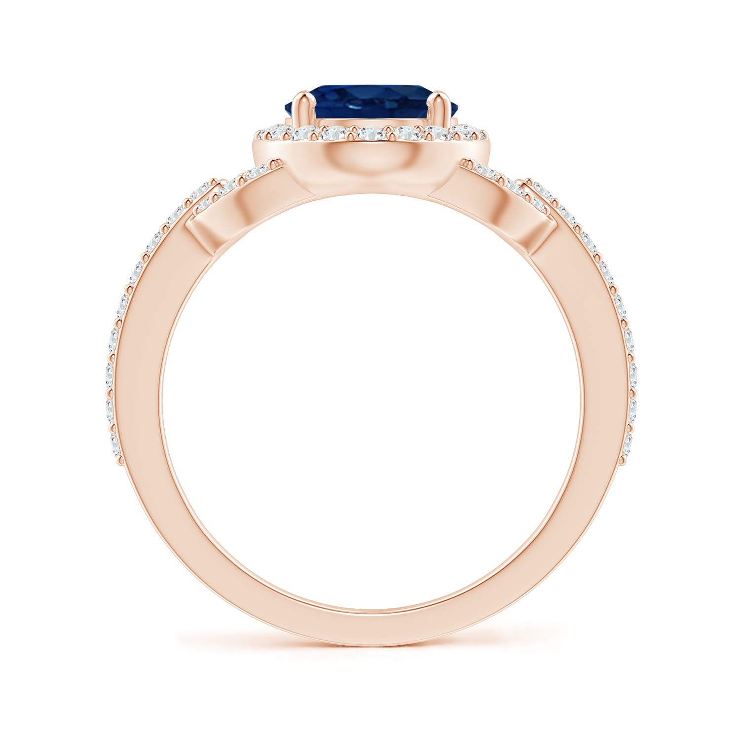 AA - Blue Sapphire / 2.49 CT / 14 KT Rose Gold