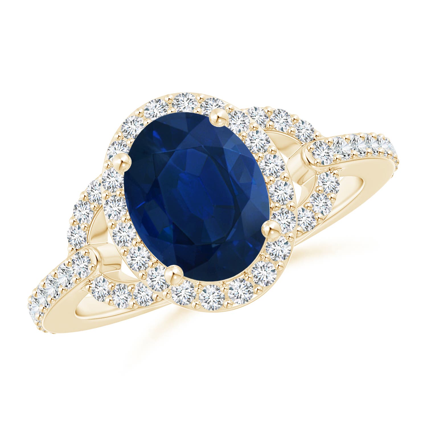 AA - Blue Sapphire / 2.49 CT / 14 KT Yellow Gold