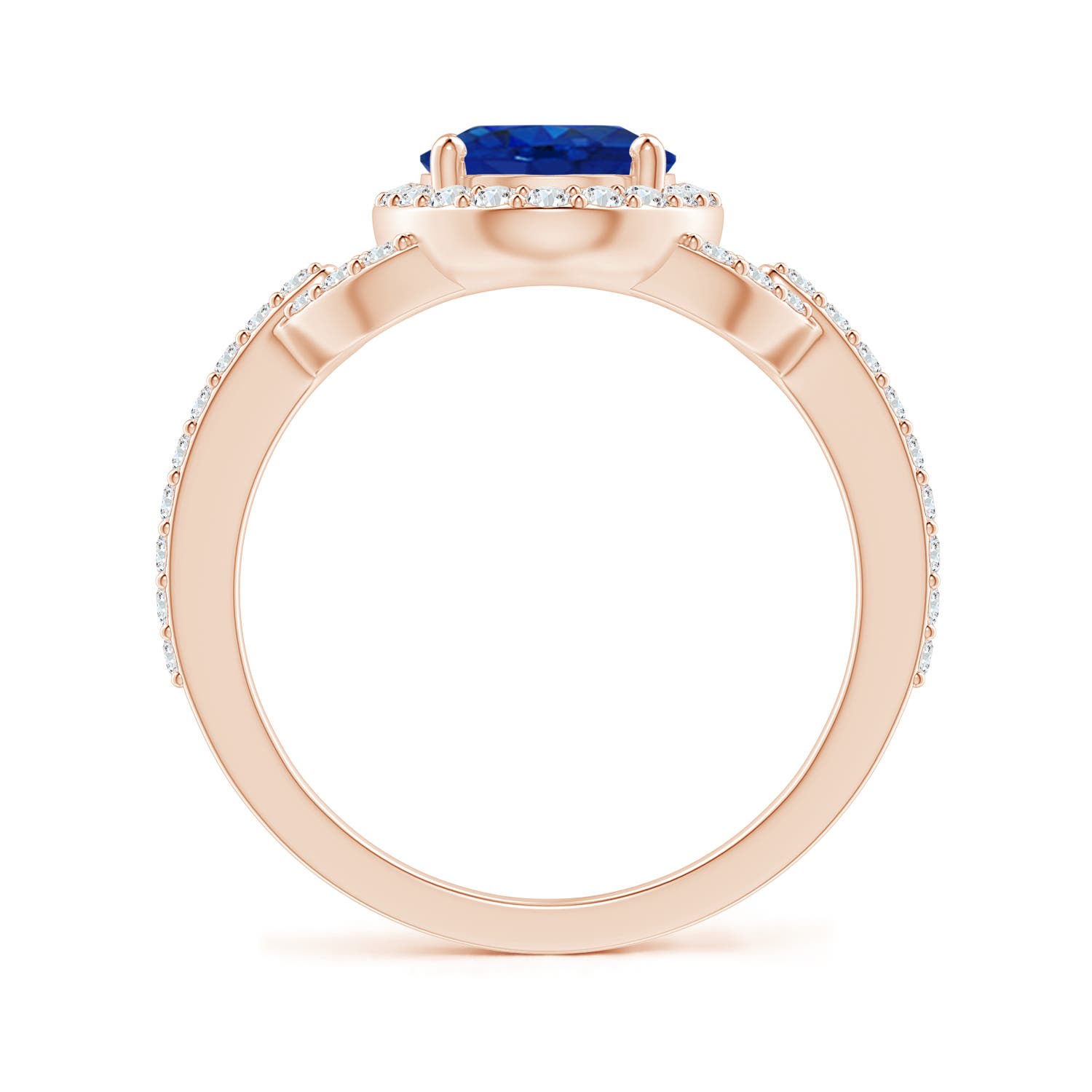 AAA - Blue Sapphire / 2.49 CT / 14 KT Rose Gold