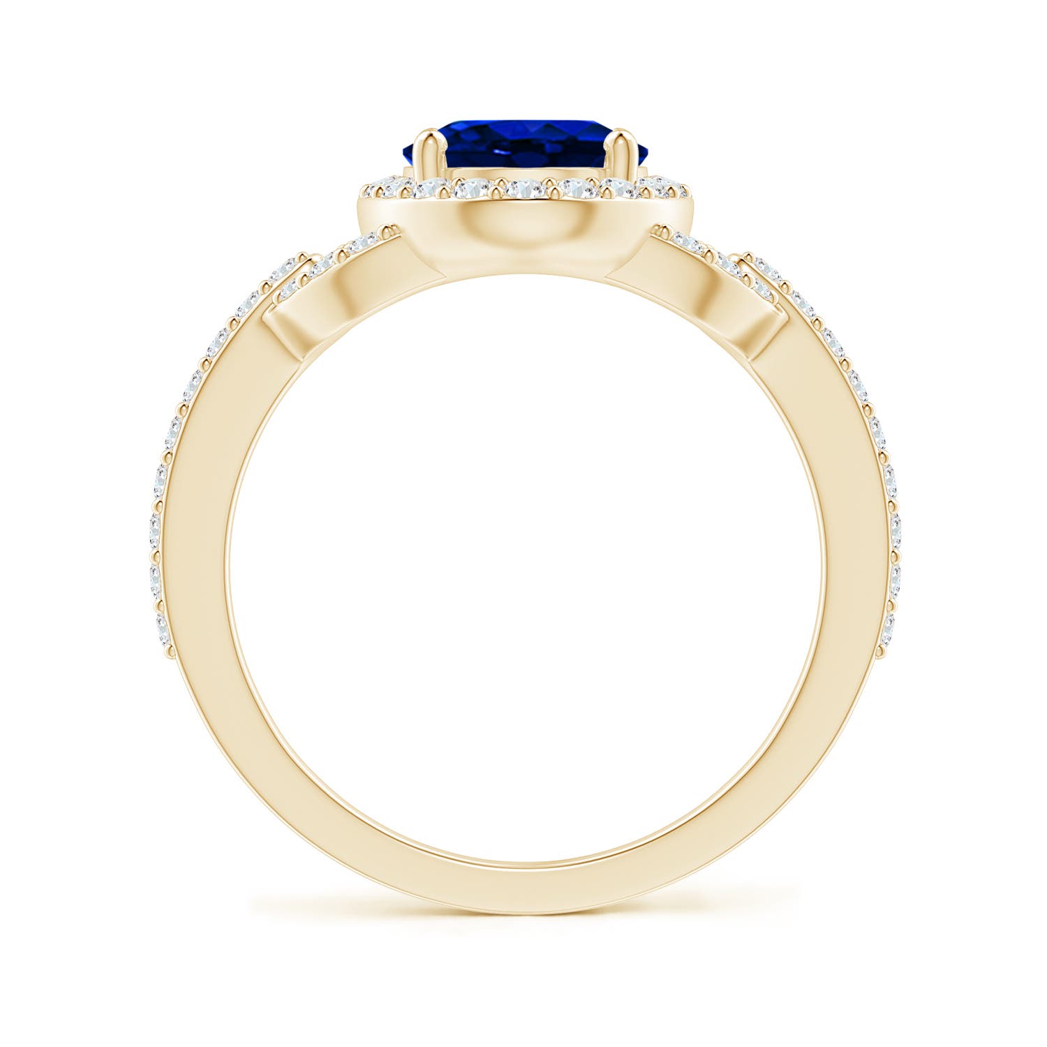 AAAA - Blue Sapphire / 2.49 CT / 14 KT Yellow Gold