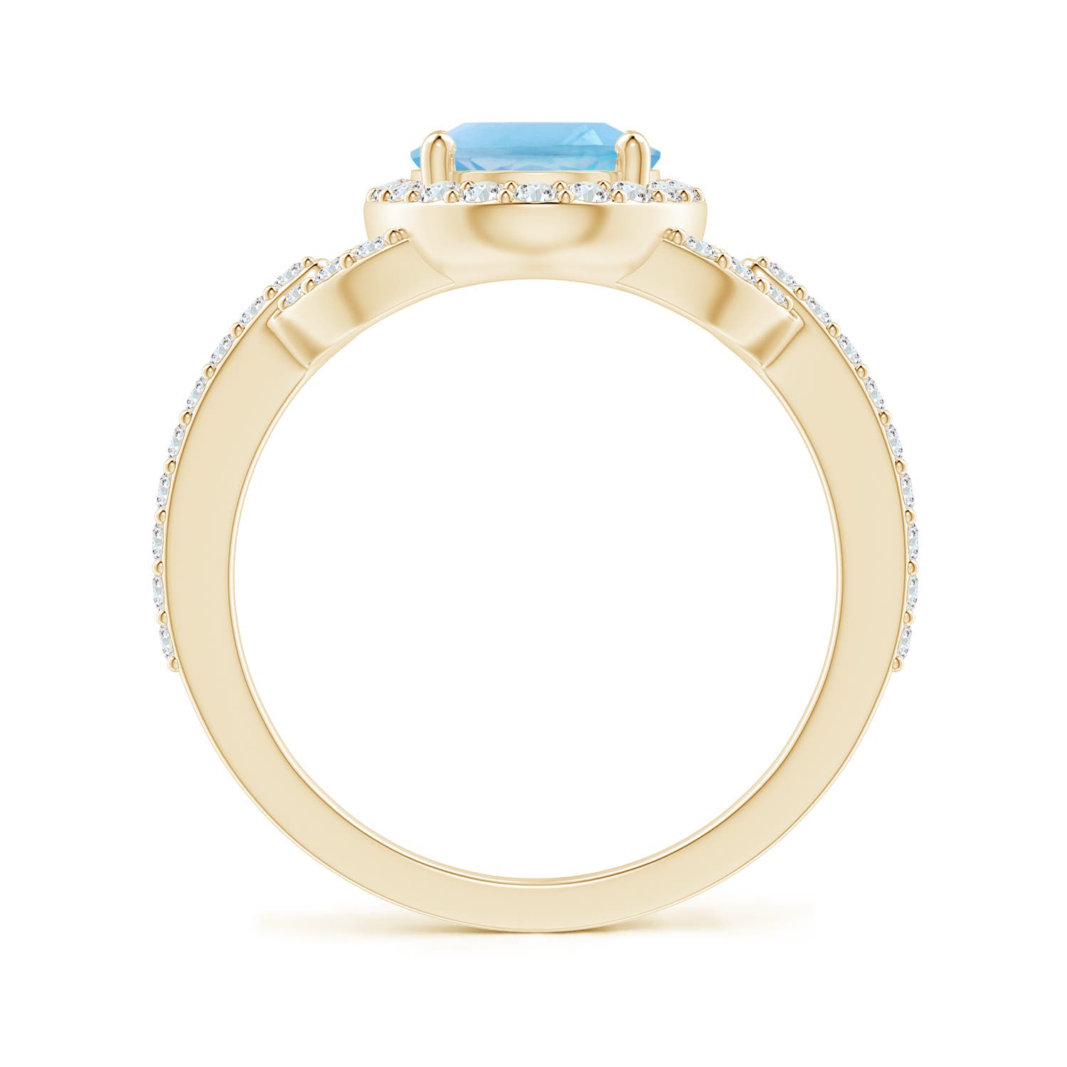 A - Swiss Blue Topaz / 2.74 CT / 14 KT Yellow Gold