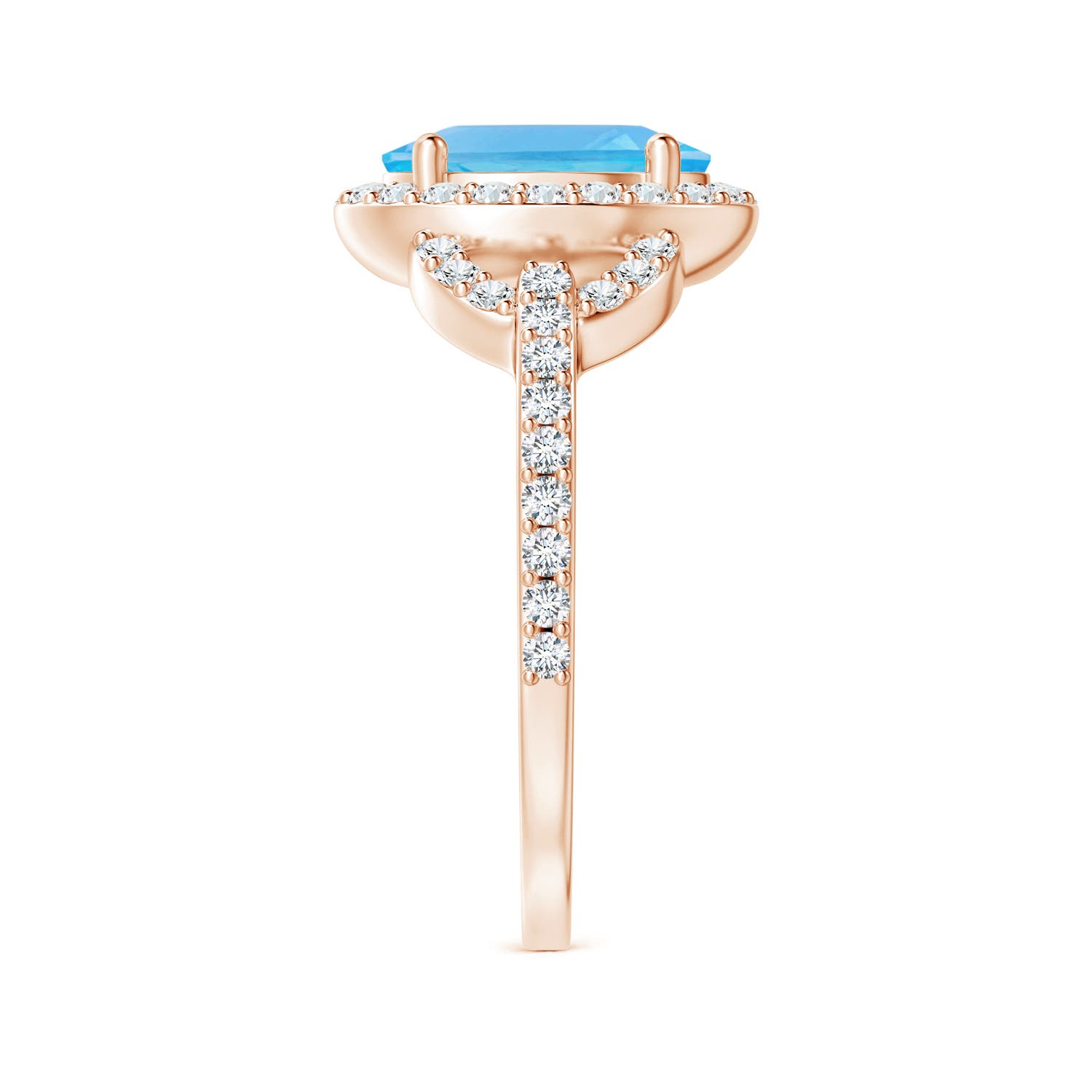 AA - Swiss Blue Topaz / 2.74 CT / 14 KT Rose Gold