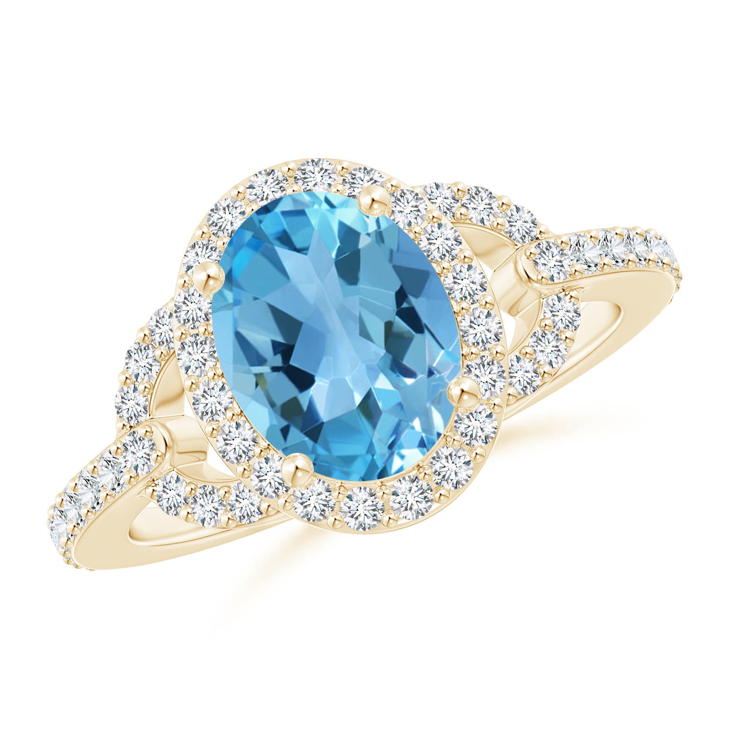 AA - Swiss Blue Topaz / 2.74 CT / 14 KT Yellow Gold