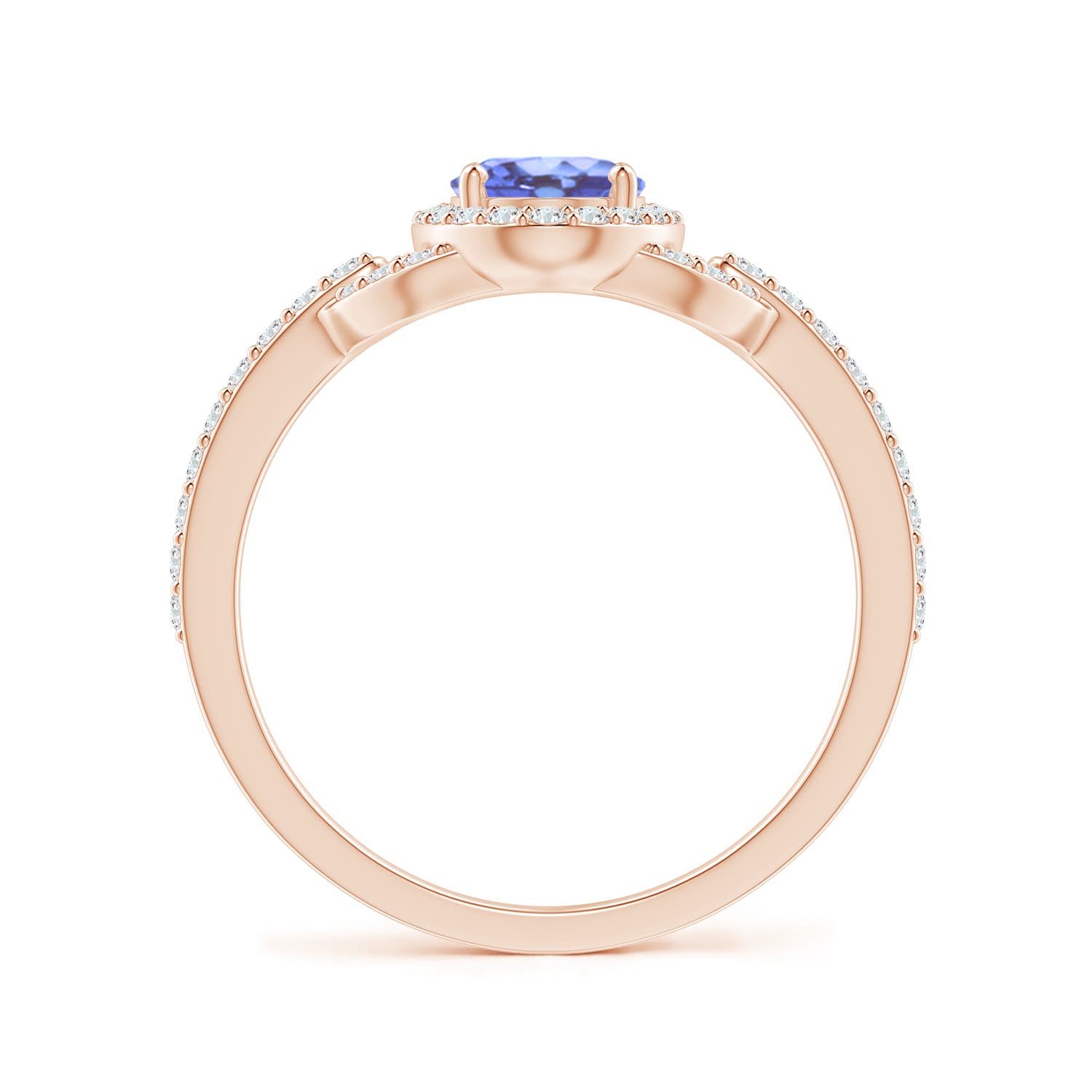 A - Tanzanite / 1.14 CT / 14 KT Rose Gold