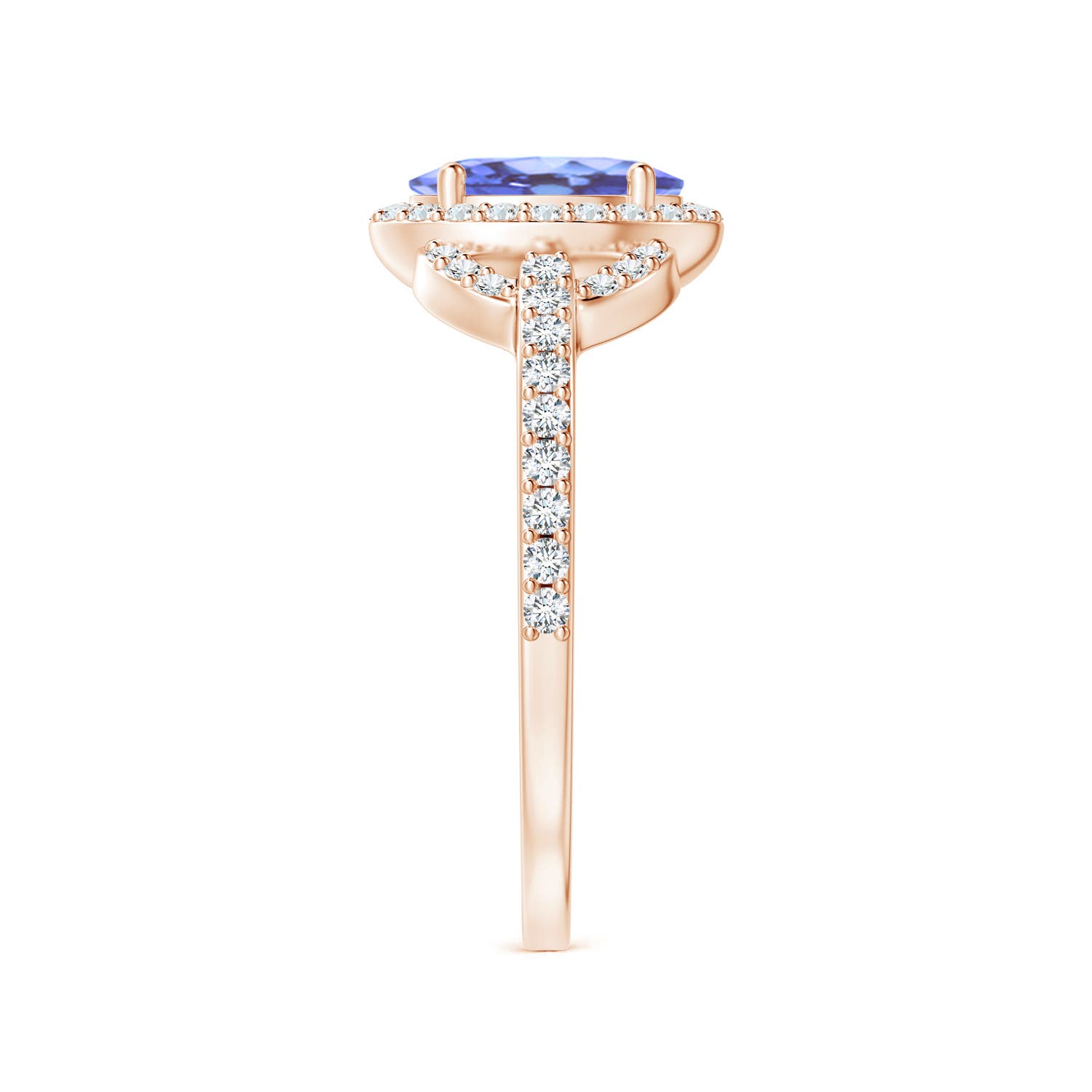 A - Tanzanite / 1.14 CT / 14 KT Rose Gold