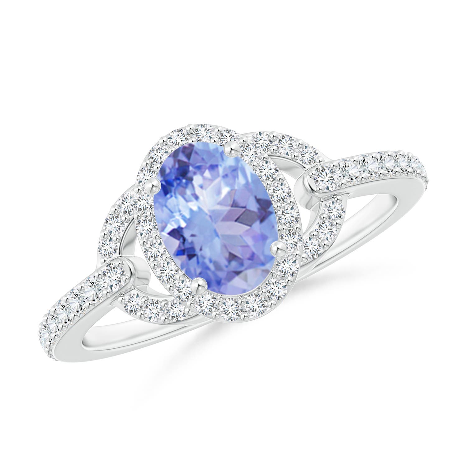 A - Tanzanite / 1.14 CT / 14 KT White Gold