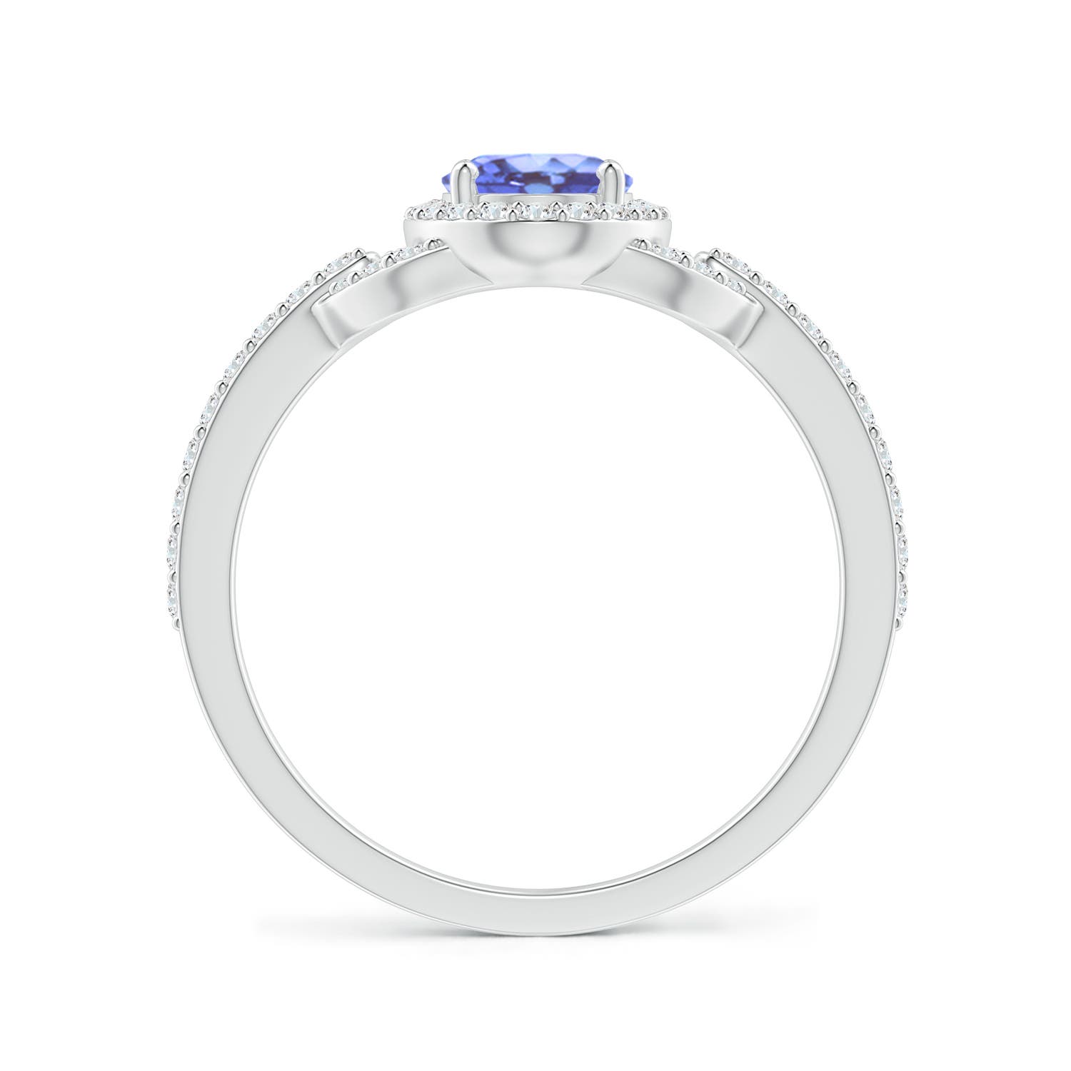 A - Tanzanite / 1.14 CT / 14 KT White Gold