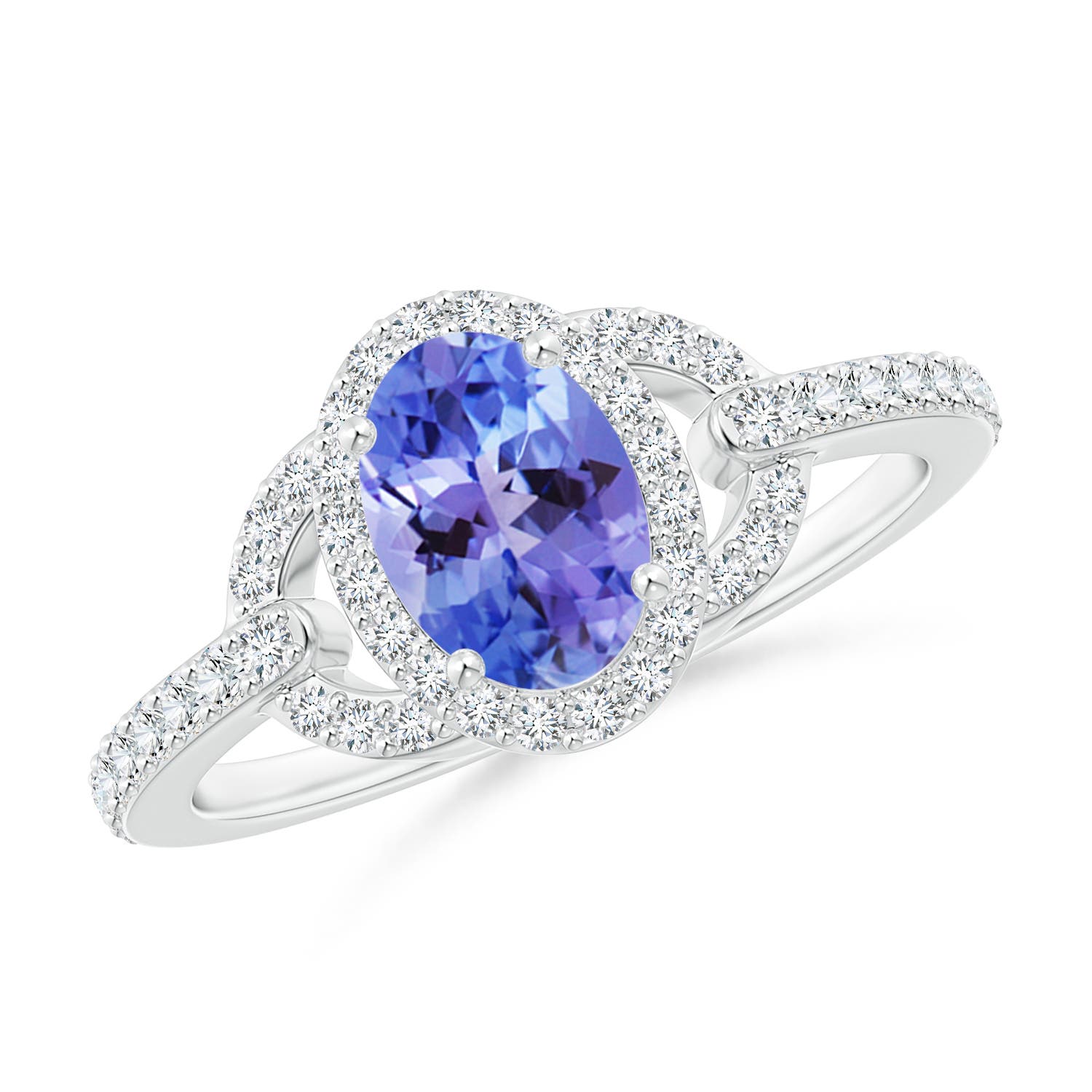 AA - Tanzanite / 1.14 CT / 14 KT White Gold