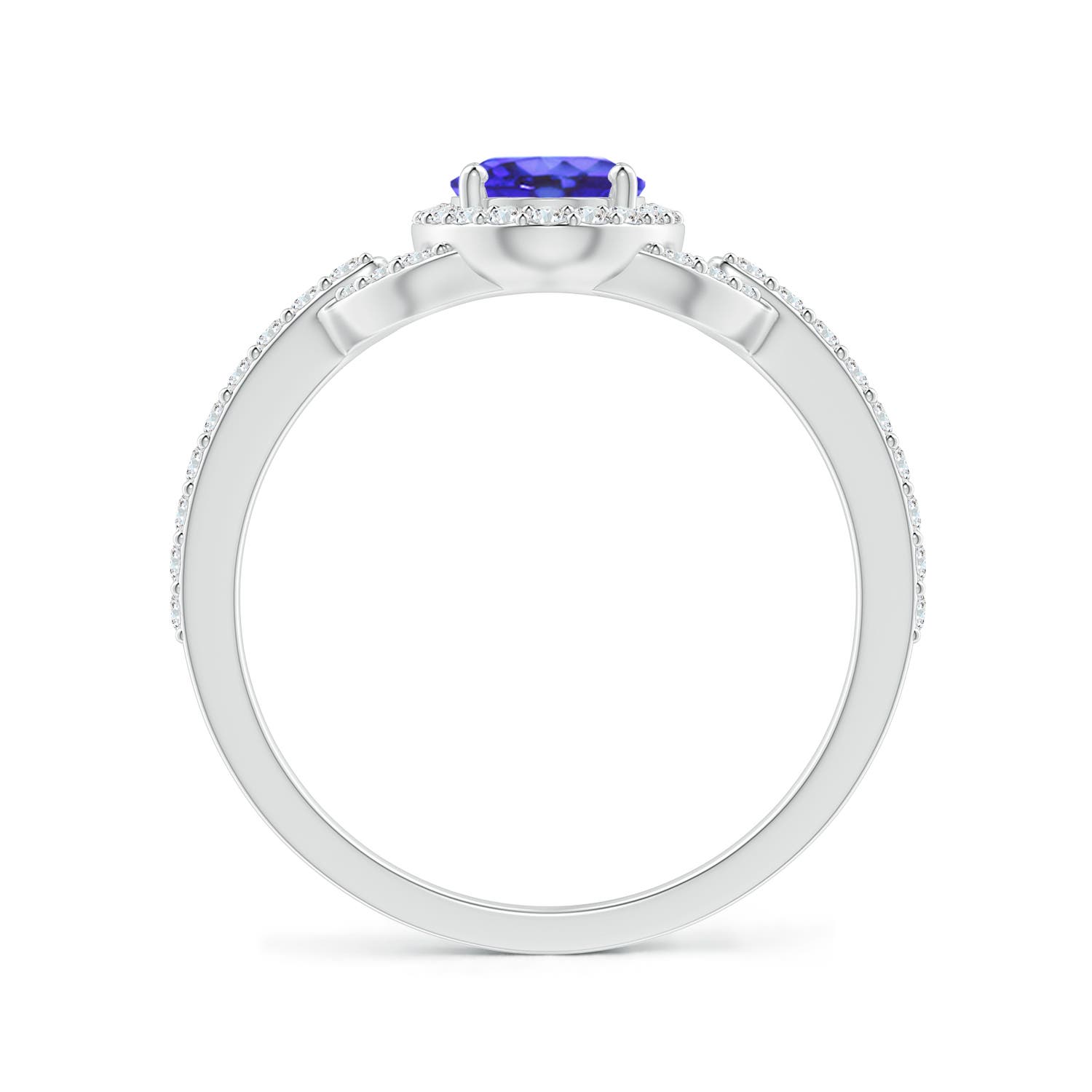 AA - Tanzanite / 1.14 CT / 14 KT White Gold