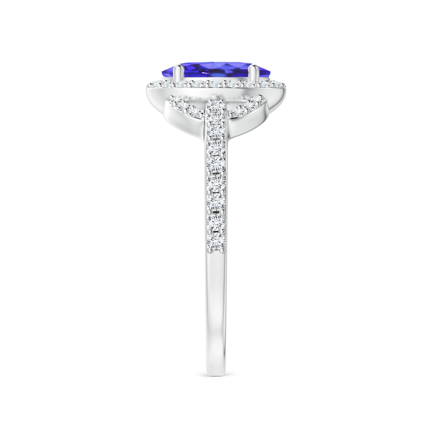 AA - Tanzanite / 1.14 CT / 14 KT White Gold