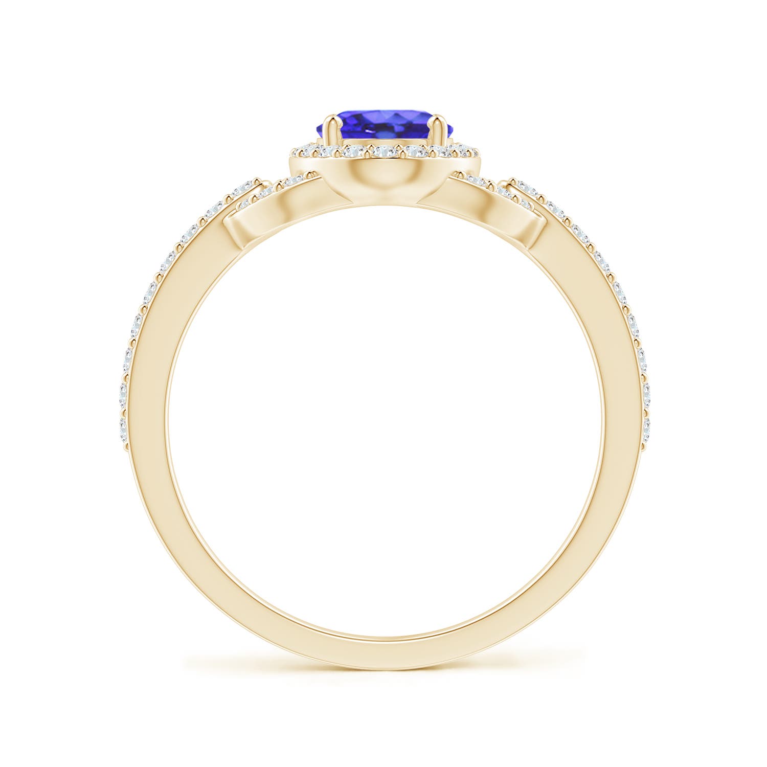 AA - Tanzanite / 1.14 CT / 14 KT Yellow Gold