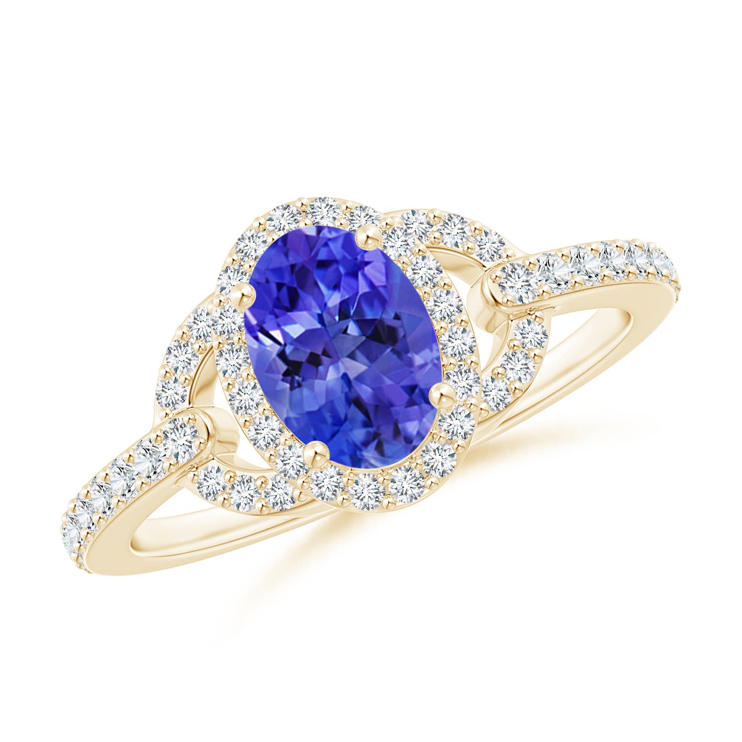 AAA - Tanzanite / 1.14 CT / 14 KT Yellow Gold