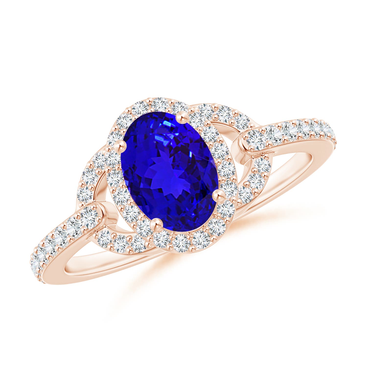 AAAA - Tanzanite / 1.14 CT / 14 KT Rose Gold