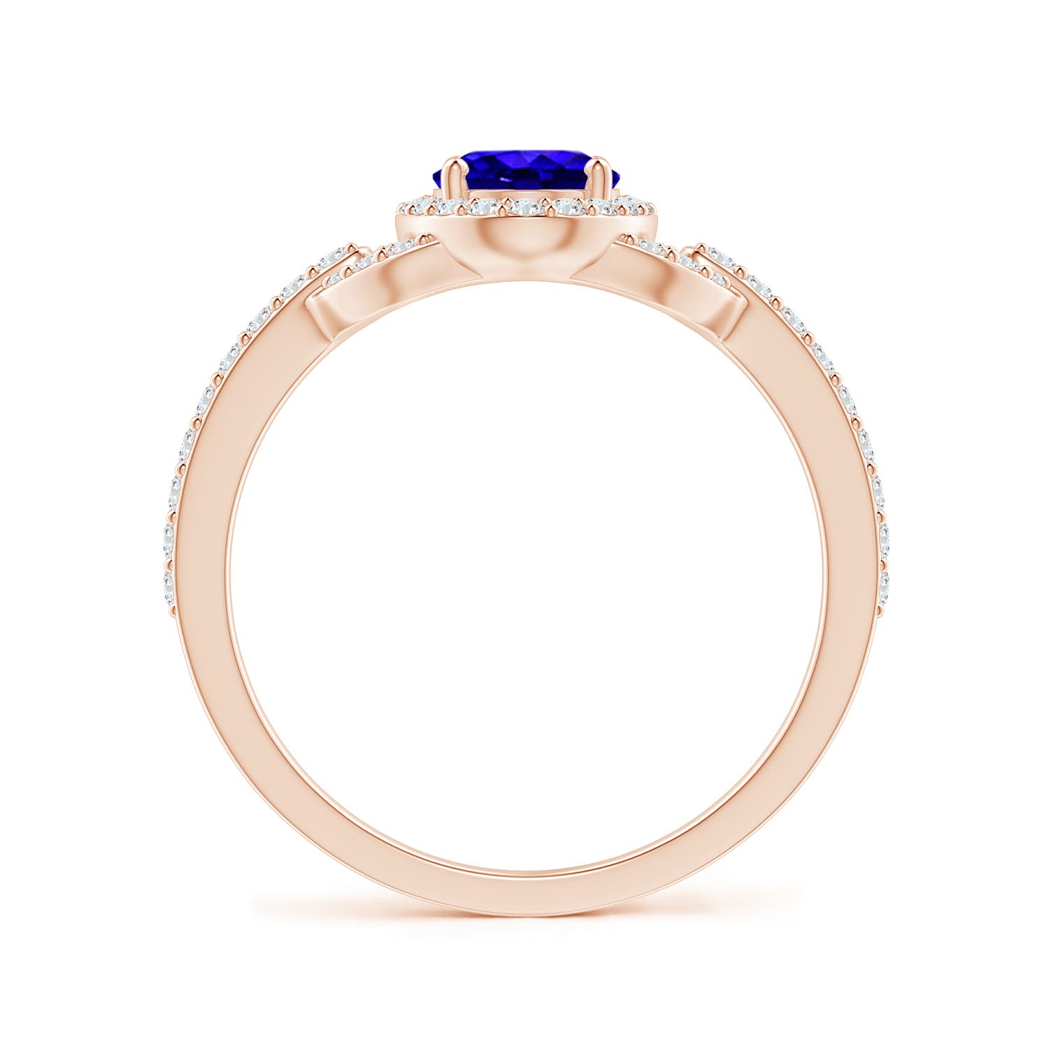 AAAA - Tanzanite / 1.14 CT / 14 KT Rose Gold