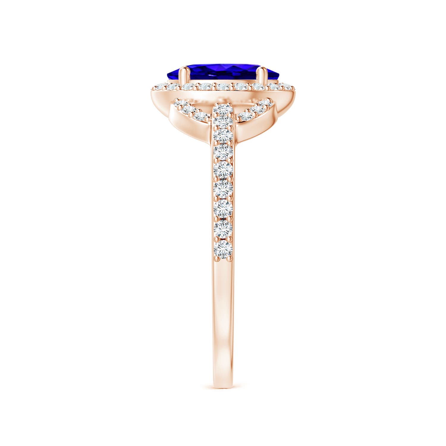 AAAA - Tanzanite / 1.14 CT / 14 KT Rose Gold