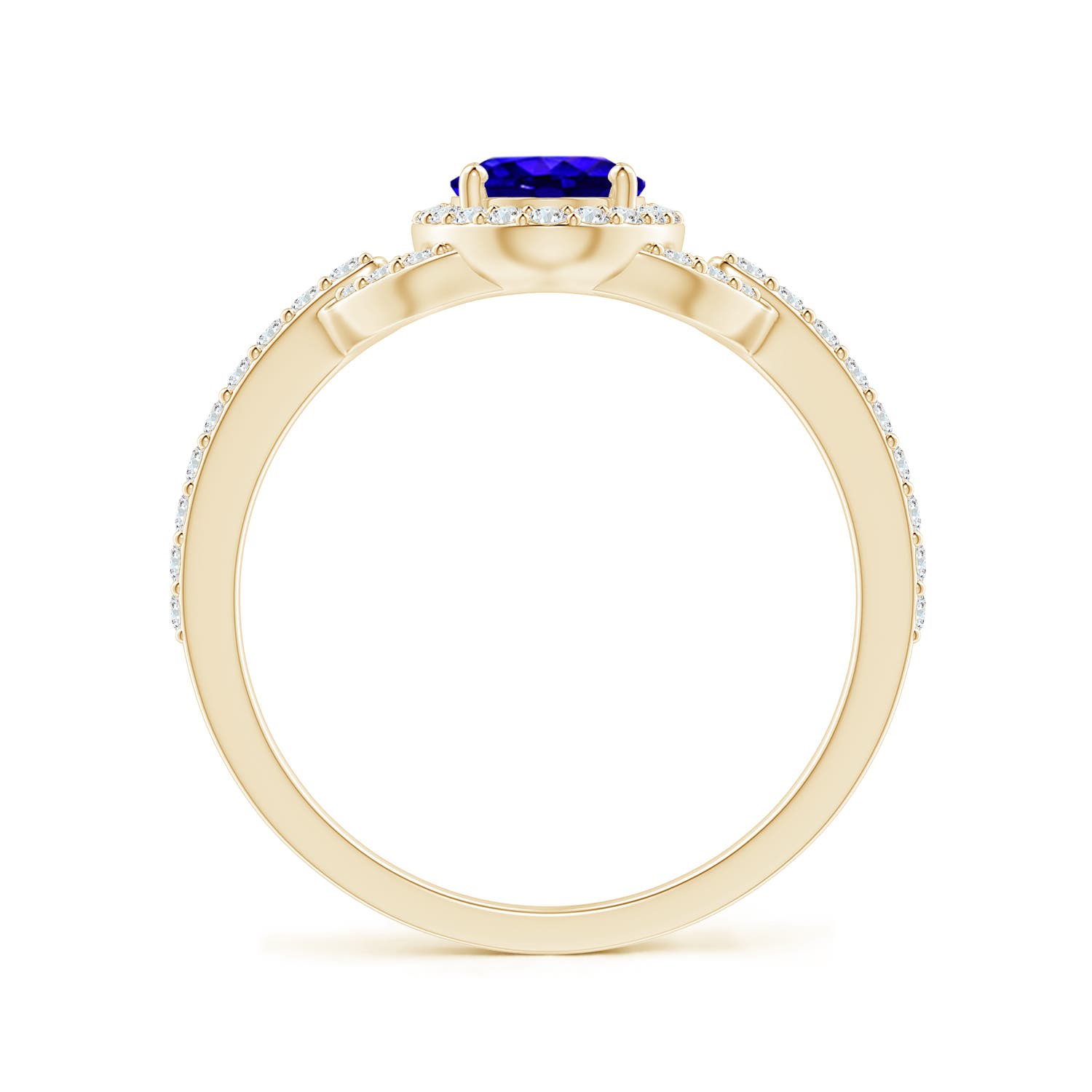 AAAA - Tanzanite / 1.14 CT / 14 KT Yellow Gold