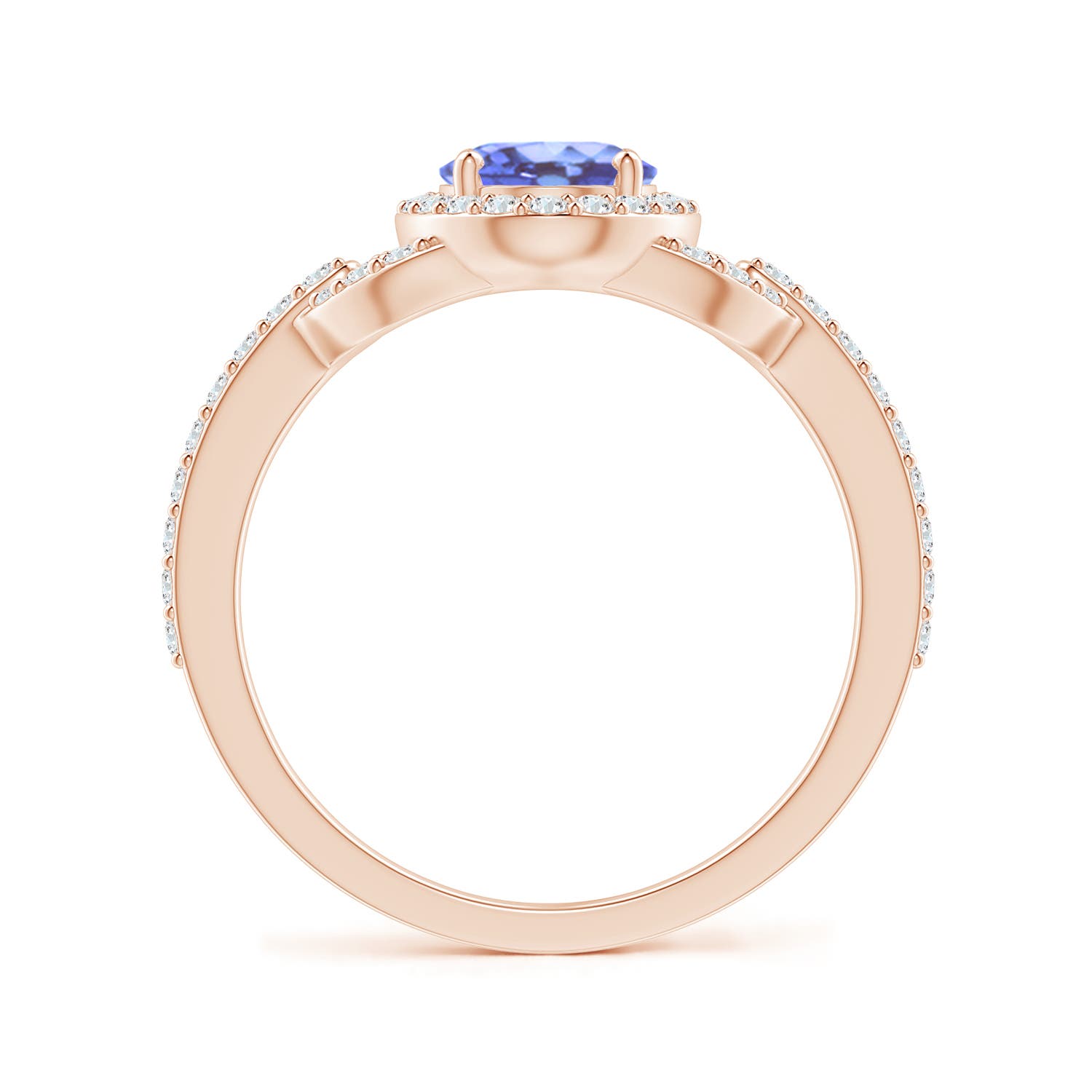 A - Tanzanite / 1.62 CT / 14 KT Rose Gold