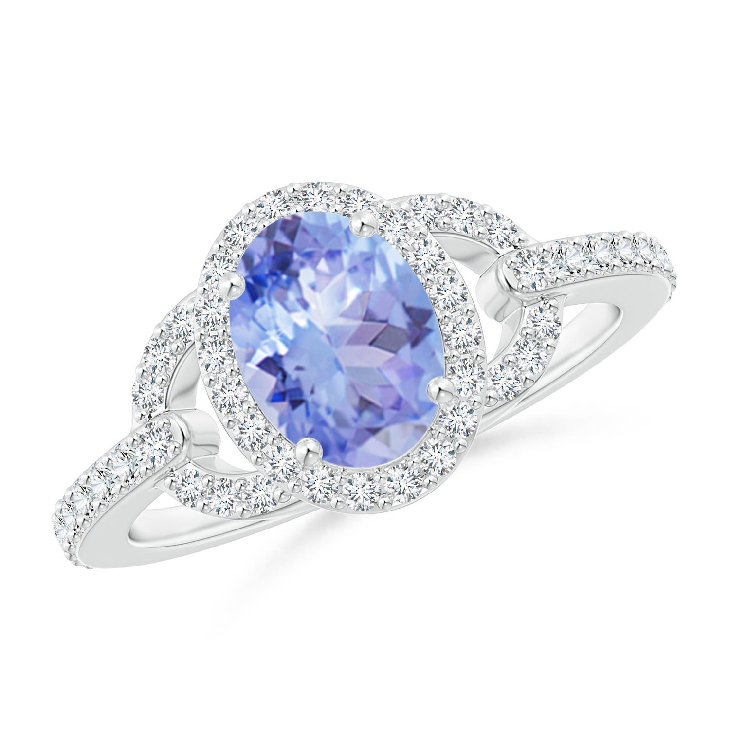 A - Tanzanite / 1.62 CT / 14 KT White Gold