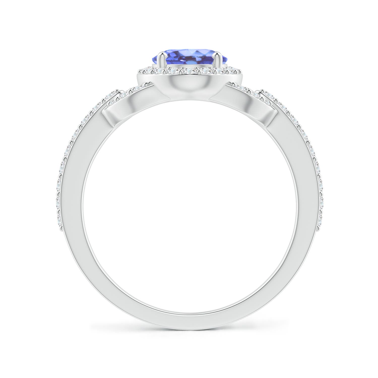 A - Tanzanite / 1.62 CT / 14 KT White Gold