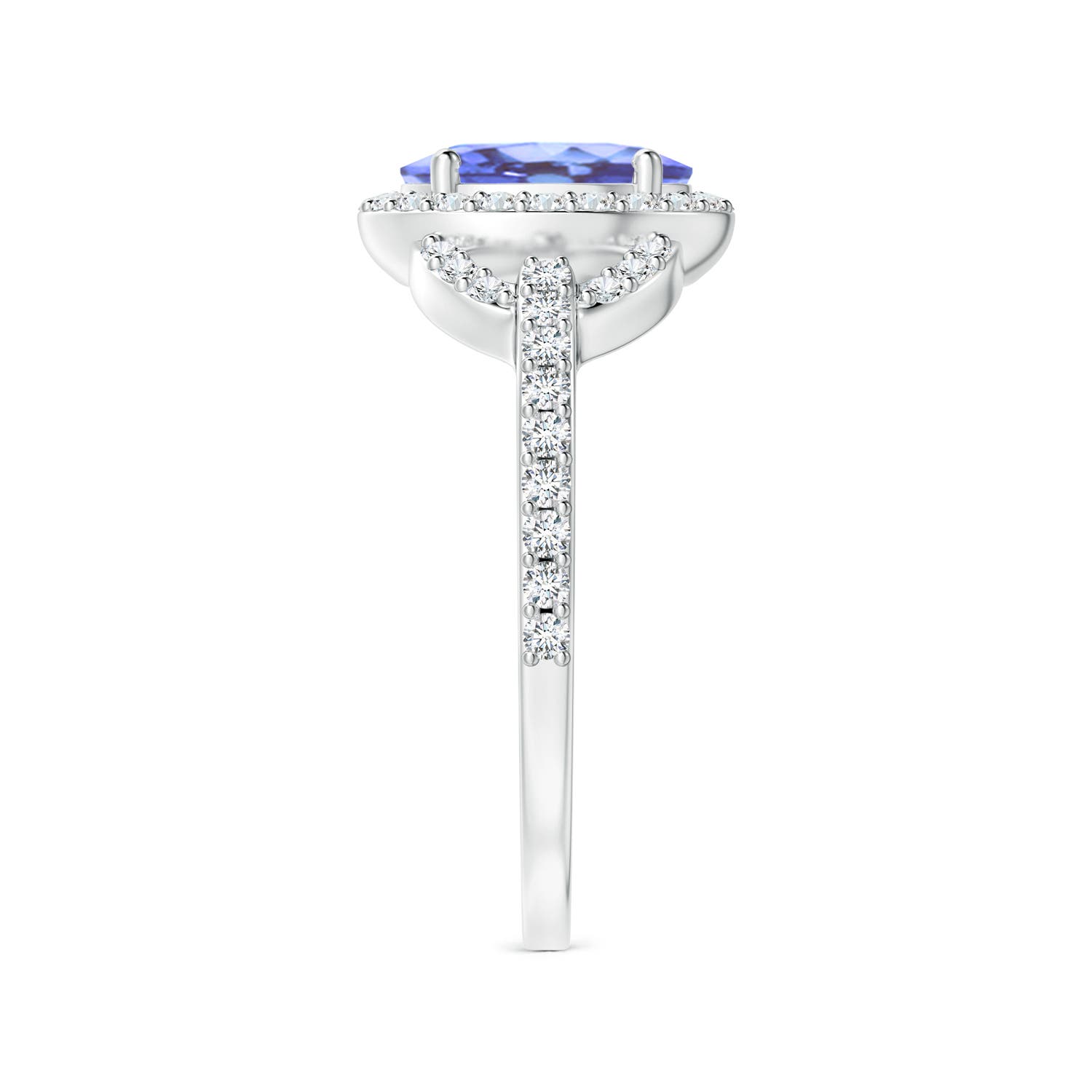 A - Tanzanite / 1.62 CT / 14 KT White Gold