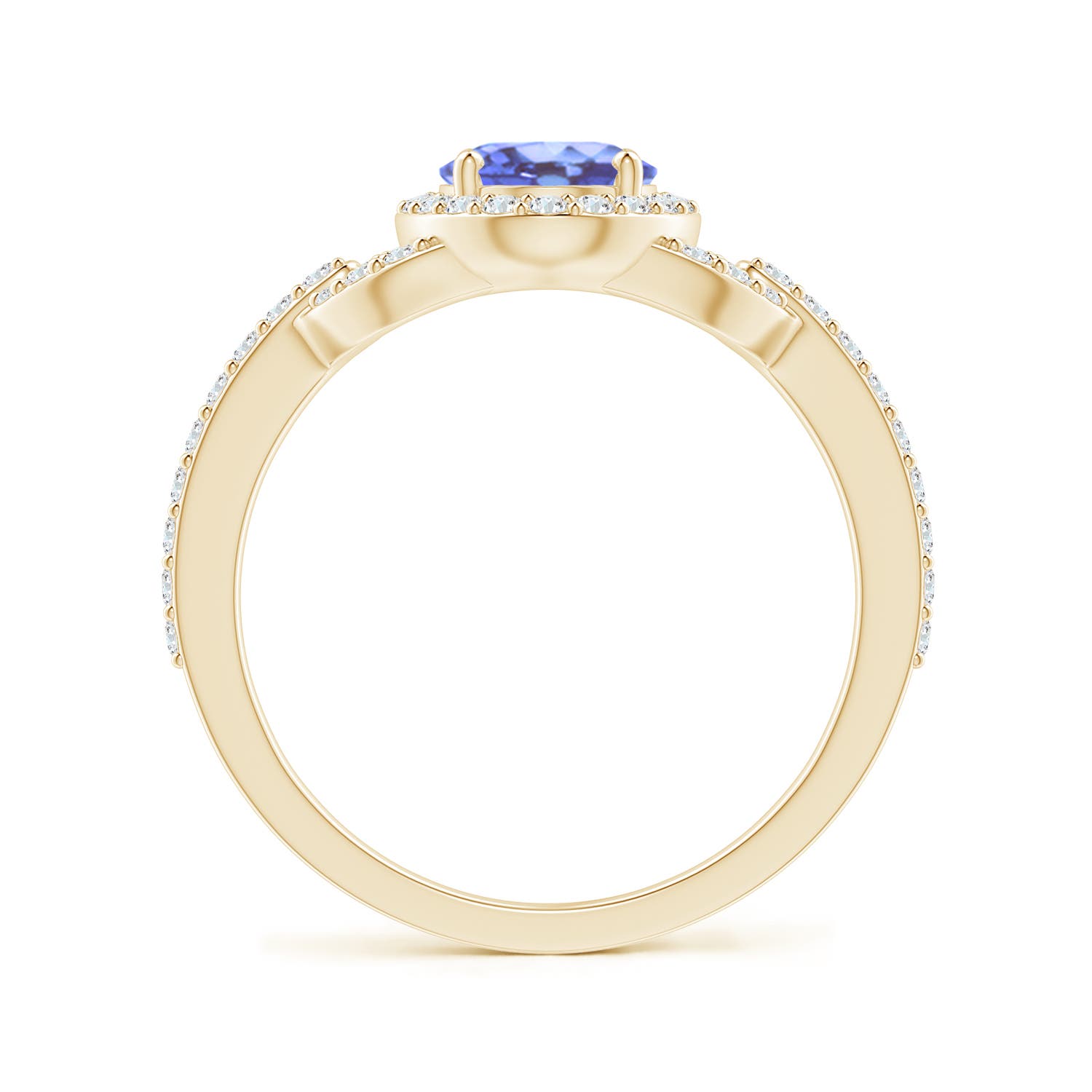 A - Tanzanite / 1.62 CT / 14 KT Yellow Gold