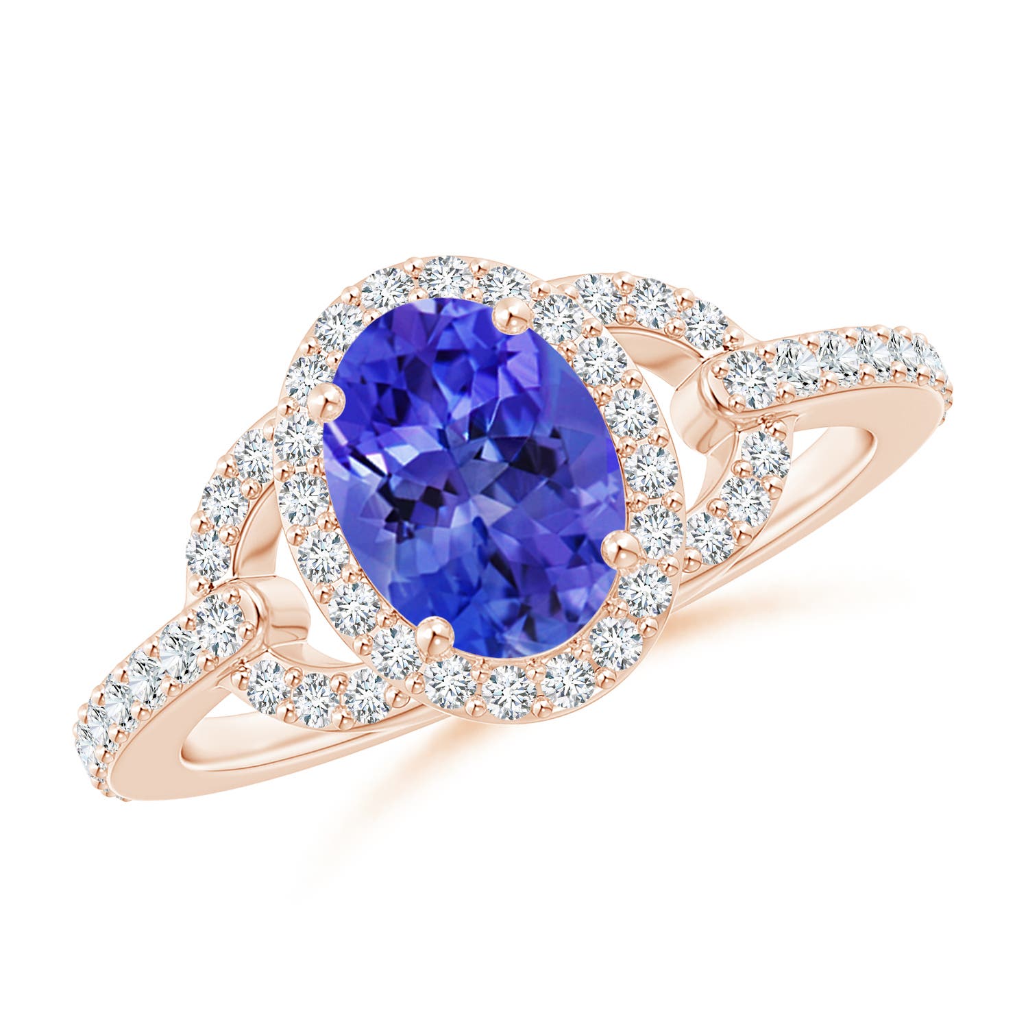 AAA - Tanzanite / 1.62 CT / 14 KT Rose Gold