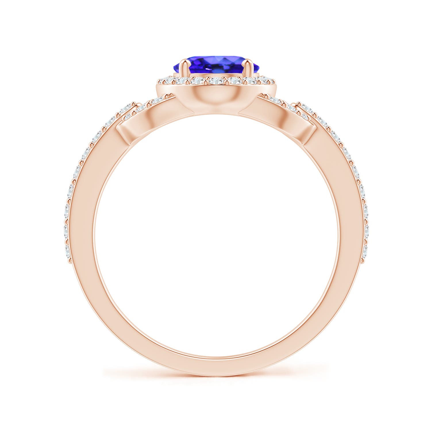 AAA - Tanzanite / 1.62 CT / 14 KT Rose Gold