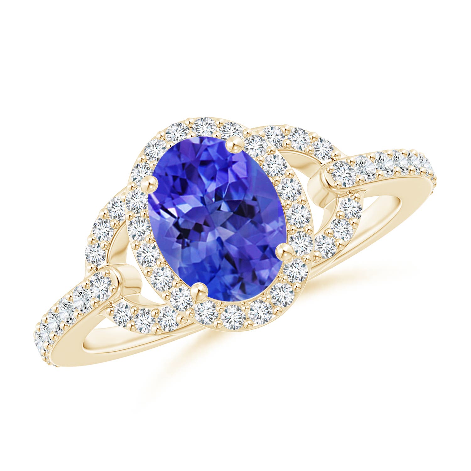 AAA - Tanzanite / 1.62 CT / 14 KT Yellow Gold