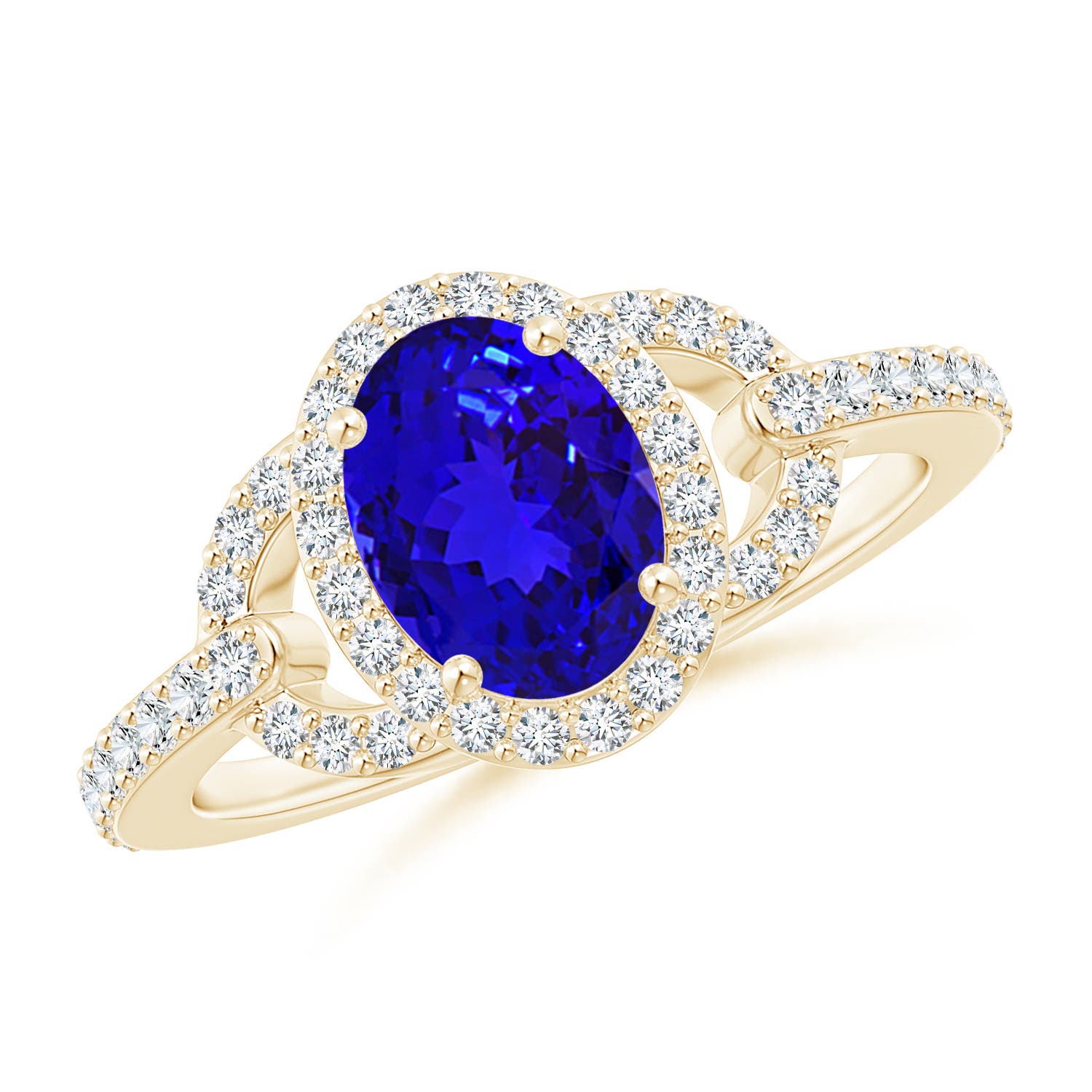 AAAA - Tanzanite / 1.62 CT / 14 KT Yellow Gold