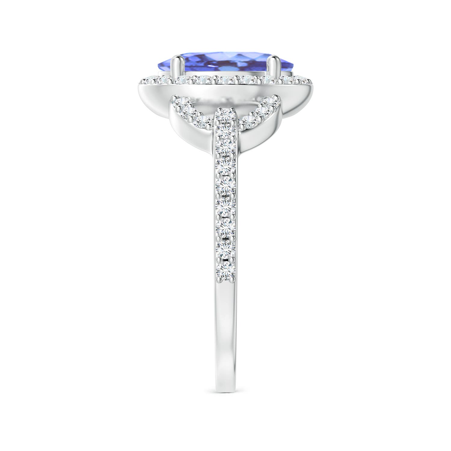 A - Tanzanite / 2.39 CT / 14 KT White Gold